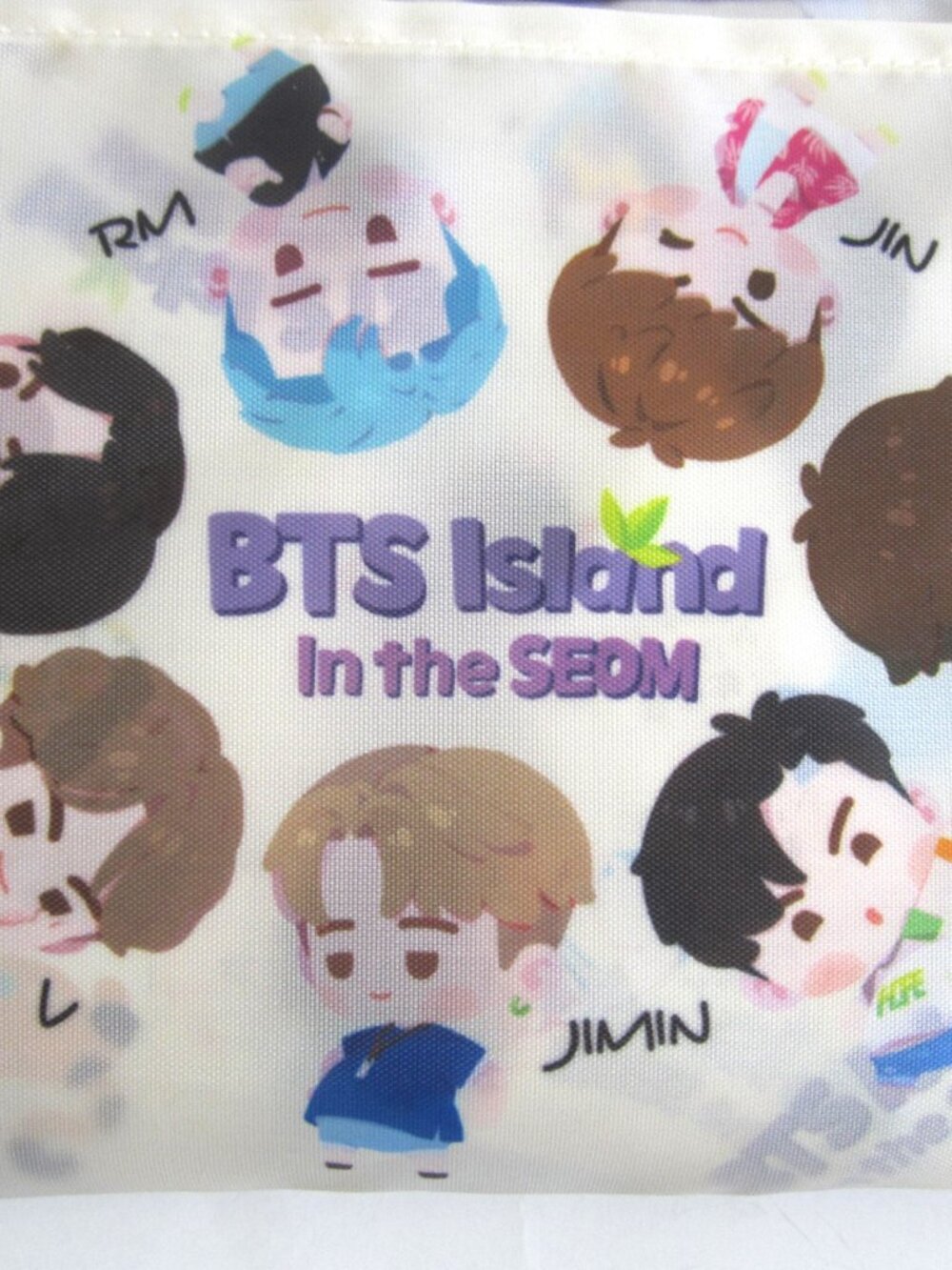 BTS Korean Boy Band Singer Band Reusable Shopping Bag NEW - Picture 2 of 12